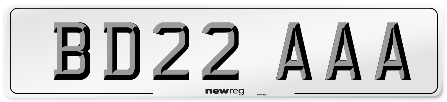 BD22 AAA Number Plate from New Reg